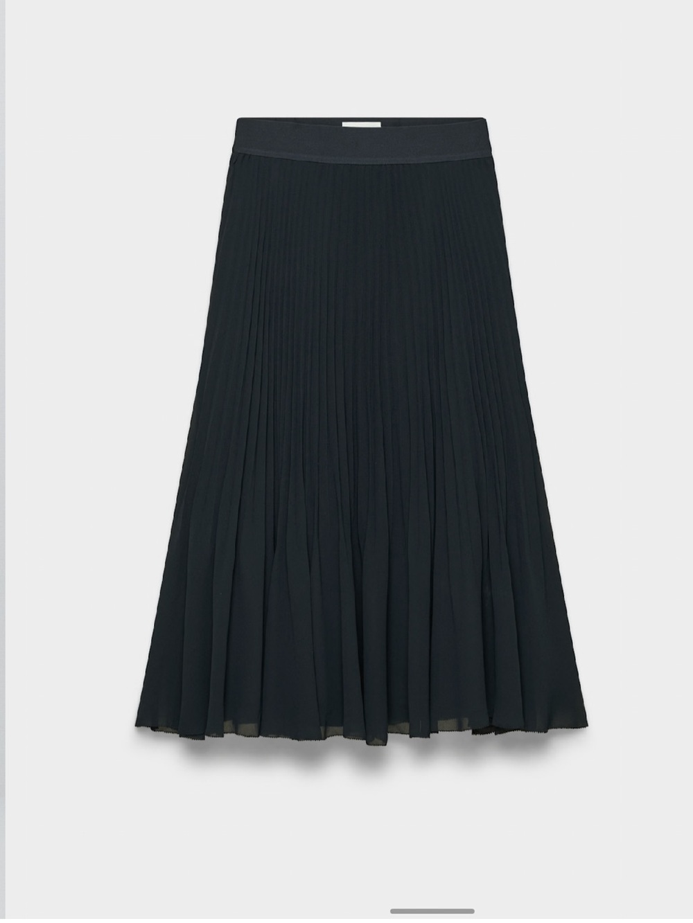 Wilfred Black Pleated Midi Skirt Size 4 - Picture 14 of 14